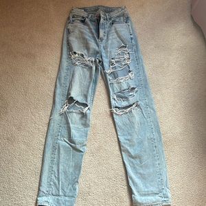 American eagle size 0, baggy 90’s jeans